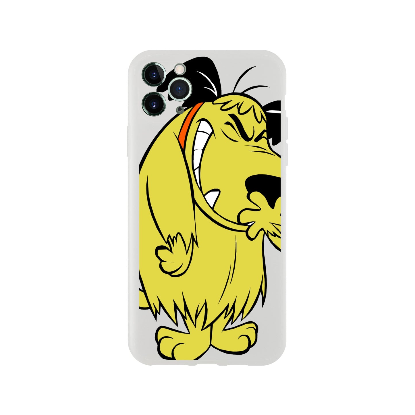 Muttley 70s cartoon flexi phone case, Vintage 70s and 80s cartoon inspired phone case.