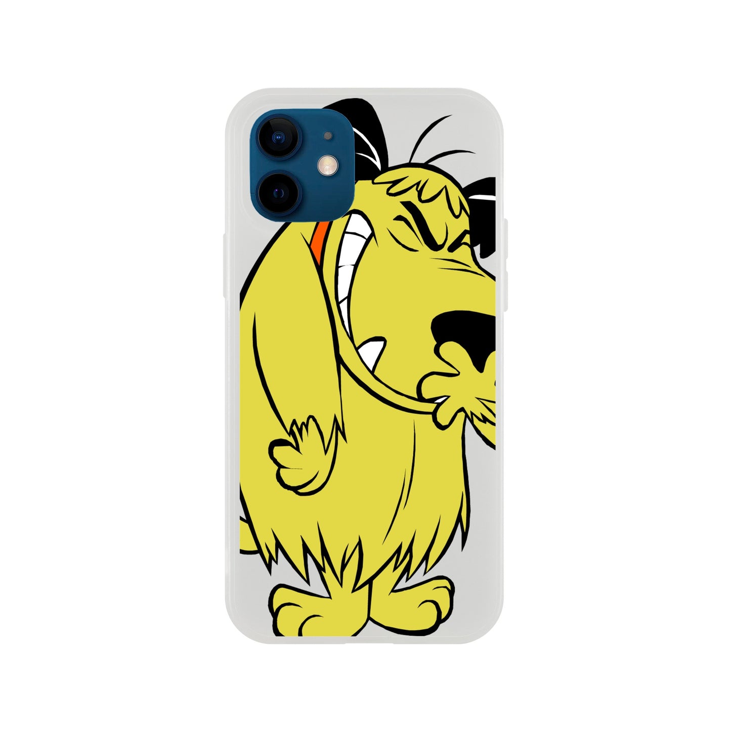 Muttley 70s cartoon flexi phone case, Vintage 70s and 80s cartoon inspired phone case.