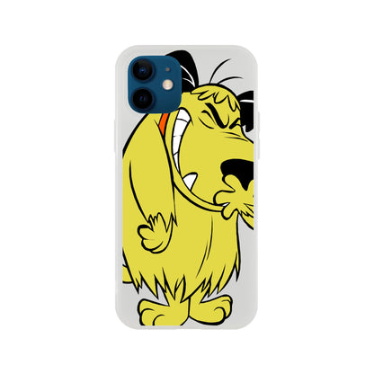 Muttley 70s cartoon flexi phone case, Vintage 70s and 80s cartoon inspired phone case.