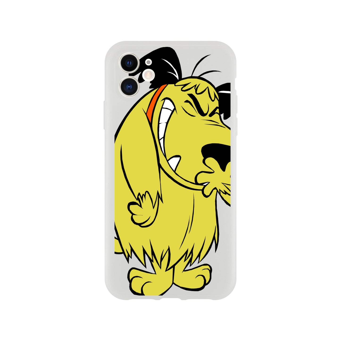 Muttley 70s cartoon flexi phone case, Vintage 70s and 80s cartoon inspired phone case.