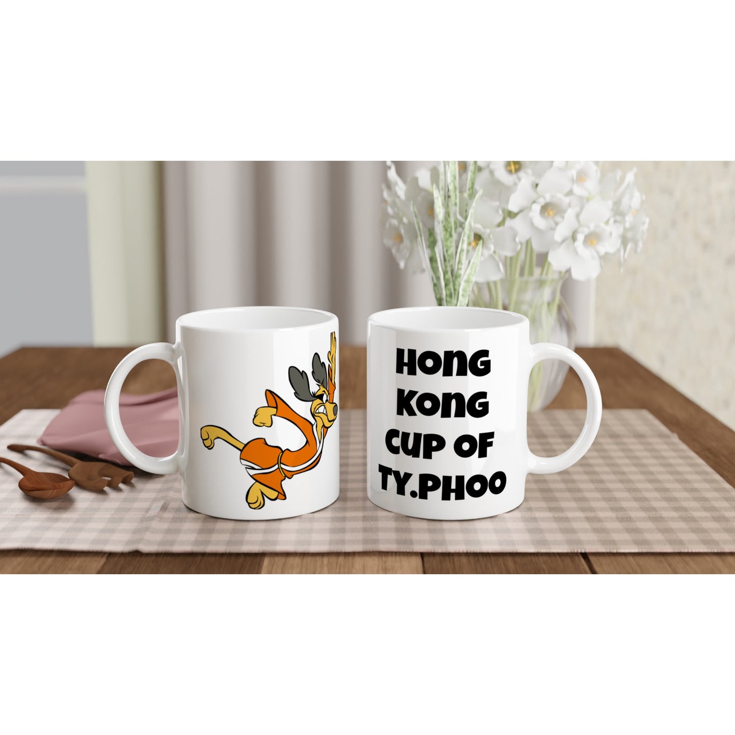 Hong Kong Phooey, Mug, "Hong Kong Cup Of Ty.Phoo", 70s retro, cartoon, mug