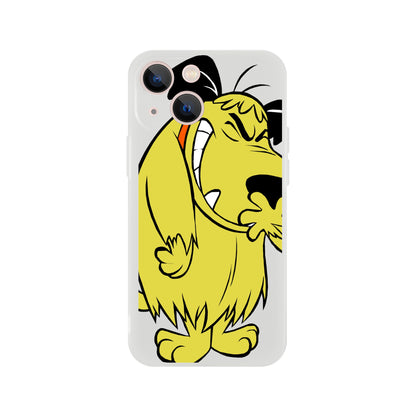 Muttley 70s cartoon flexi phone case, Vintage 70s and 80s cartoon inspired phone case.