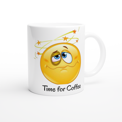 Coffee lovers mug, "Time For Coffee" a great gift for the coffee lover in your Life.