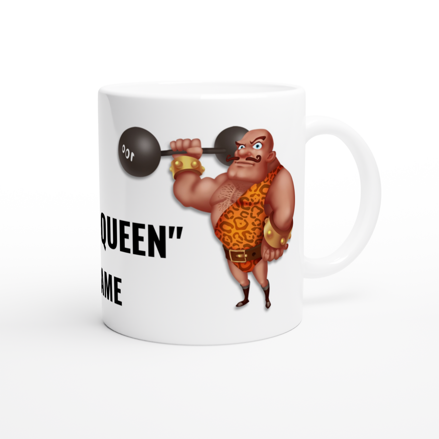 Gym Queen, Mug, Personalize this gift for the strong parson in your life! Add the name of your Vintage strong person.