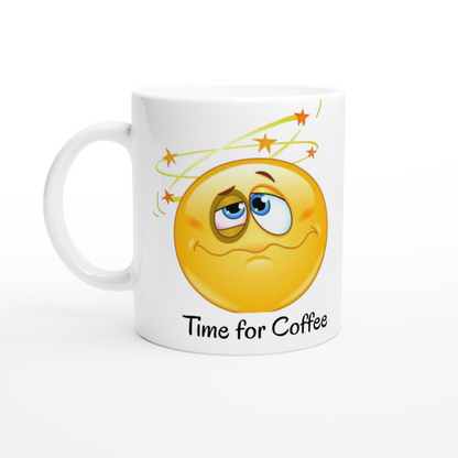 Coffee lovers mug, "Time For Coffee" a great gift for the coffee lover in your Life.