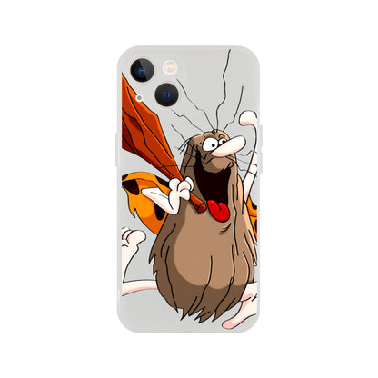 Capitan Cave Man 70s cartoon flexi phone case, This vintage 70s inspired phone protection