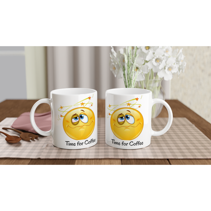 Coffee lovers mug, "Time For Coffee" a great gift for the coffee lover in your Life.