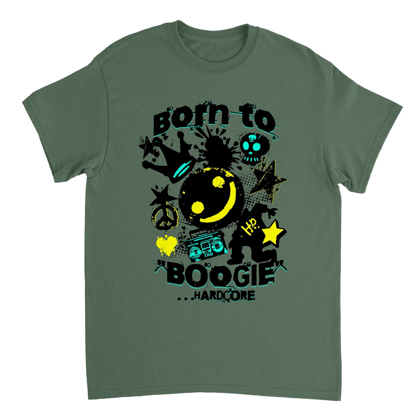 Hardcore 90s dance inspired unisex shirt, Born To Boogie!!! Back to the old Skool!!