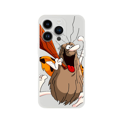 Capitan Cave Man 70s cartoon flexi phone case, This vintage 70s inspired phone protection