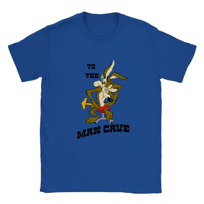 "TO THE MAN CAVE!! retro 70s Road Runner inspired T-Shirt !!!!!