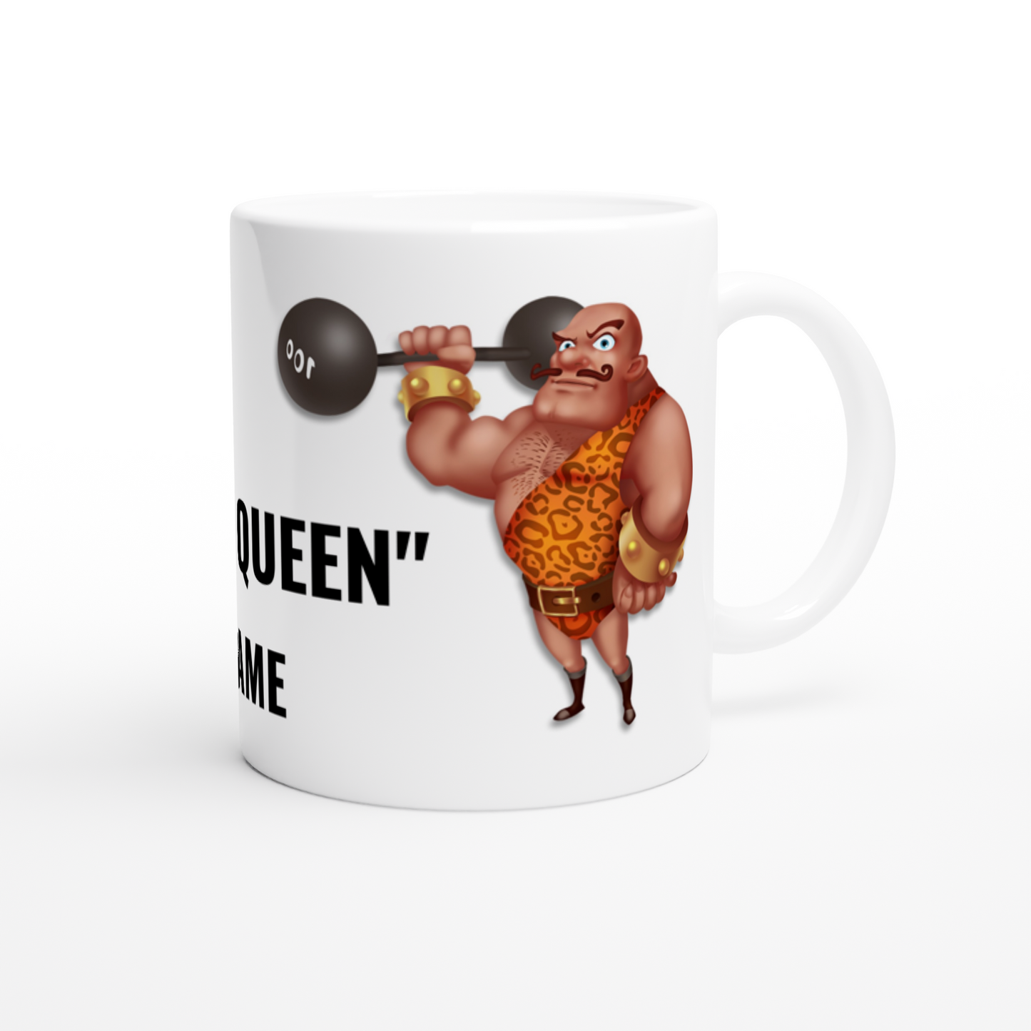 Gym Queen, Mug, Personalize this gift for the strong parson in your life! Add the name of your Vintage strong person.